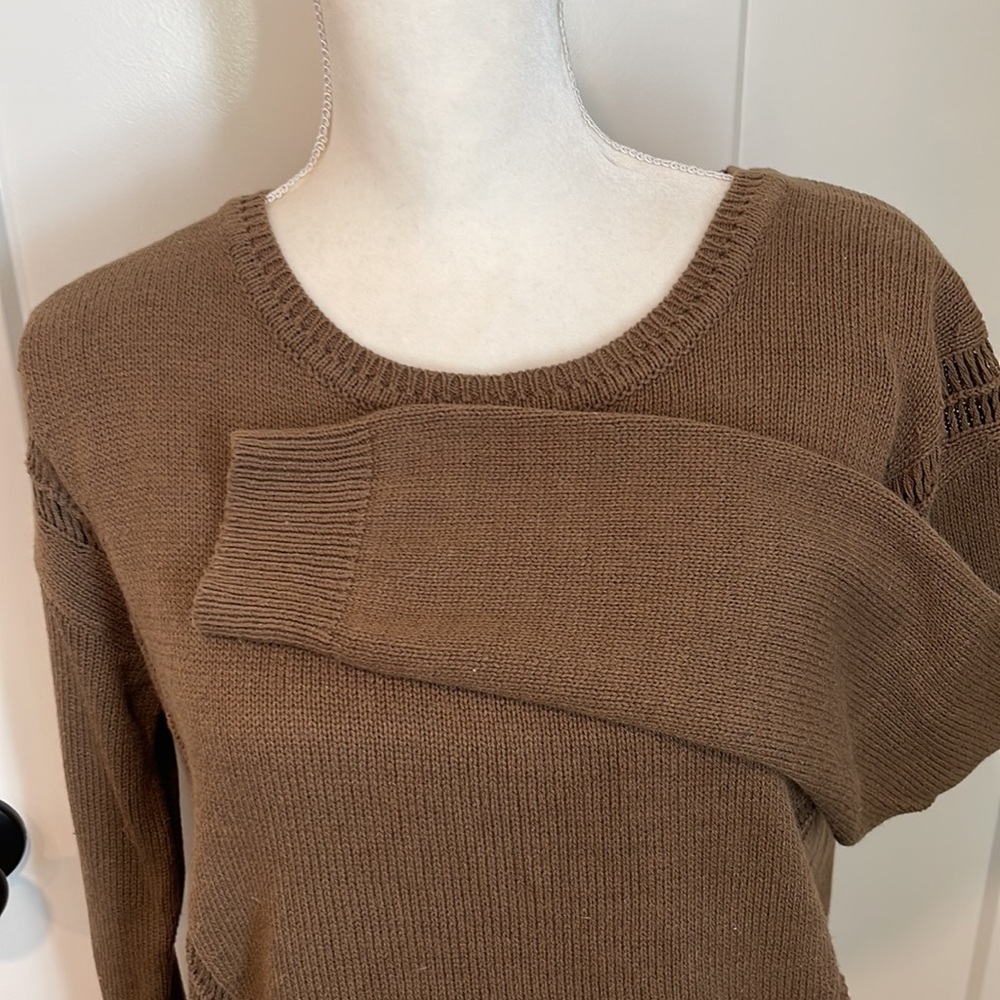Harper Lane Olive green Open Back Sweater